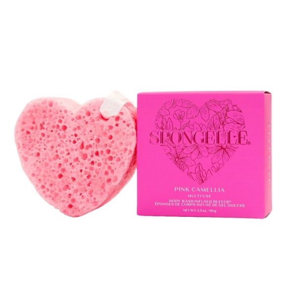 Éponge Rose infusée édition Saint Valentin Pink Camellia (20+ utilisations) Spongellé