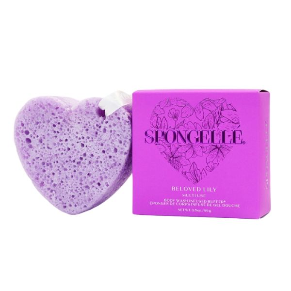 Éponge Mauve infusée édition Saint Valentin Beloved Lily (20+ utilisations) Spongellé