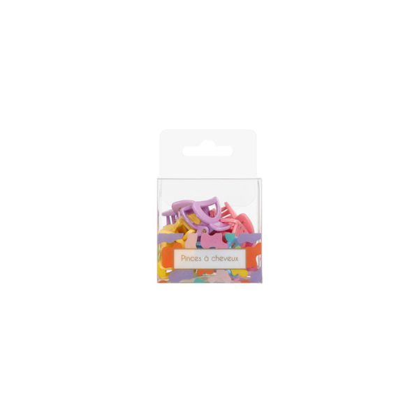 Boite de 10 pinces à Cheveux Multicouleur Stella Green