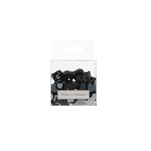 Boite de 10 pinces à Cheveux noir Stella Green