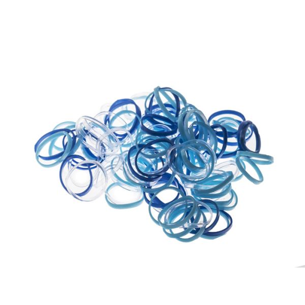 Sachet de 100 Élastiques caoutchou bleu Stella Green