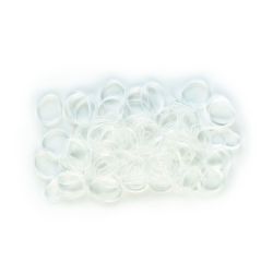 Sachet de 100 élastiques caoutchou Blanc Stella Green