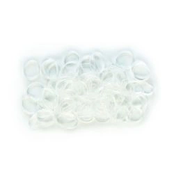 Sachet de 100 élastiques caoutchou Blanc Stella Green