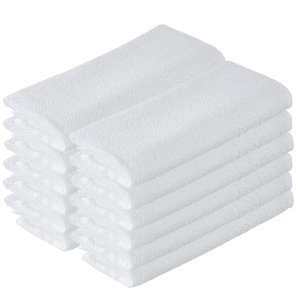 Serviettes pour salon Invincible blanches Sibel x12