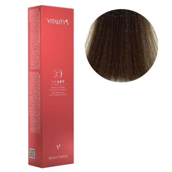 Coloración Heart 8/1 rubio claro ceniza Vitality's 100ml