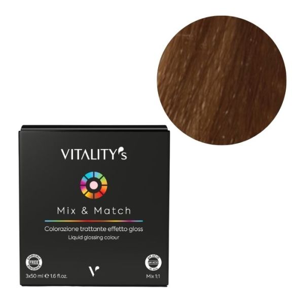 Coloración Mix & Match 8/0 Rubio Claro 3x50ml Vitality's 3x50ML