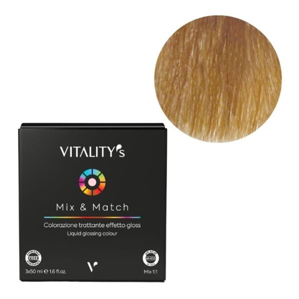 Coloration Mix & Match 10/3 Platinblond Gold 3x50ml Vitality's 3x50ML