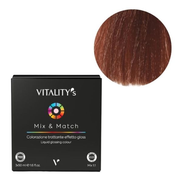 Färbung Mix & Match 7/4 Blond Kupfer 3x50ml Vitality's 3x50ML