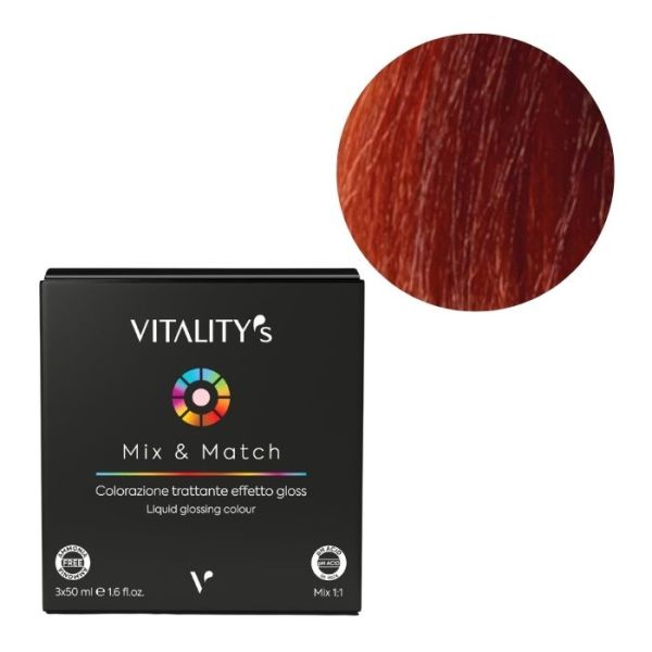 Coloration Mix & Match 7/44 Blond Cuivré Intense 3x50ml Vitality's 3x50ML