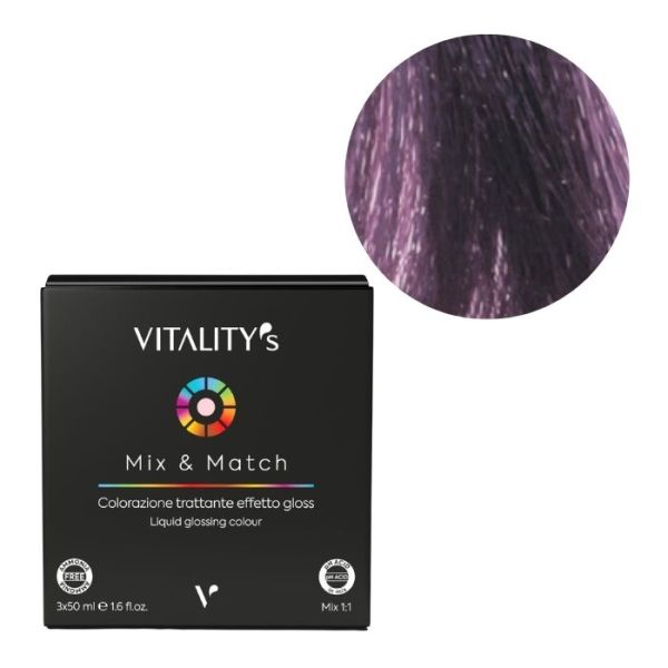 Coloration Mix & Match 9/8 Very Light Violet Iridescent Blonde 3x50ml Vitality's 3x50ML