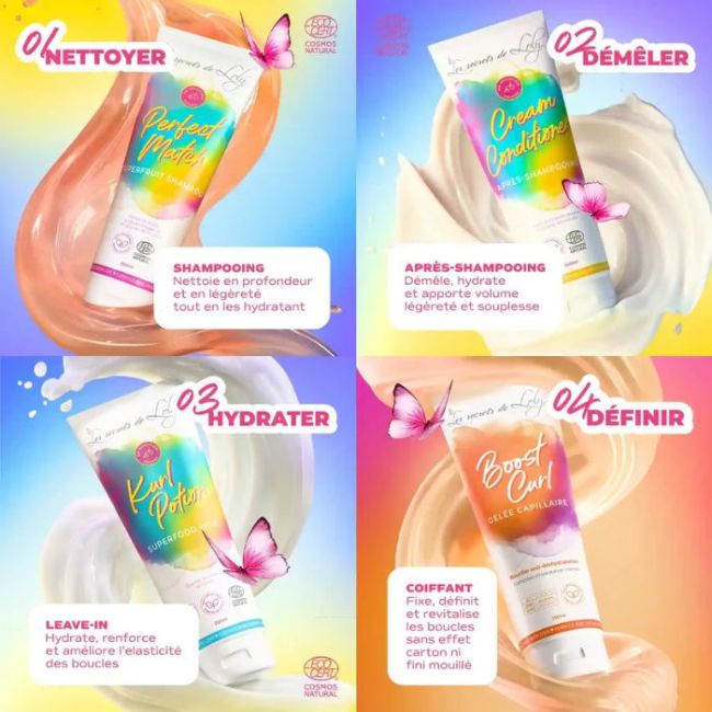 Routine cheveux ondulés Les Secrets de Loly