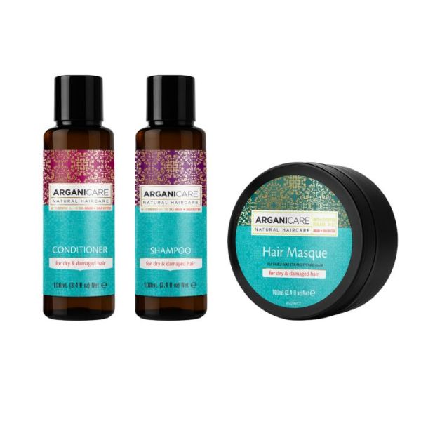 Routine Argan format voyage Arganicare 3x100ml