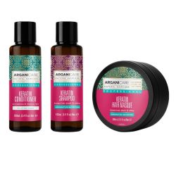 Routine Kératine format voyage Arganicare 3x100ml
