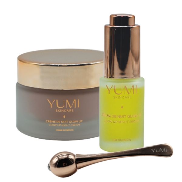 Coffret soin nocturne Glow up + Applicateur YUMI Skincare
