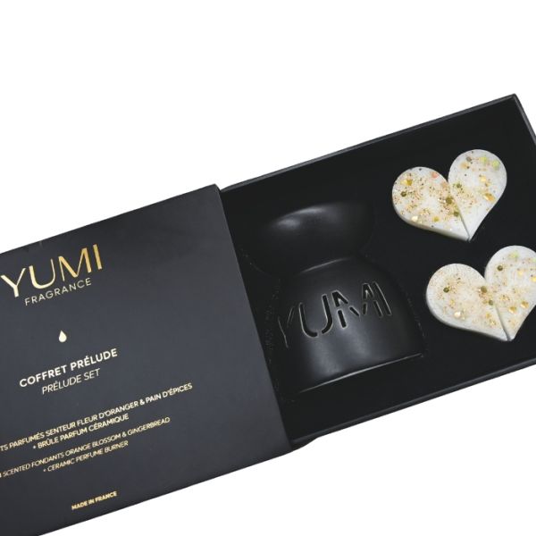 Coffret Prelude 4 fondants parfumés + Brûle parfum YUMI Fragrance