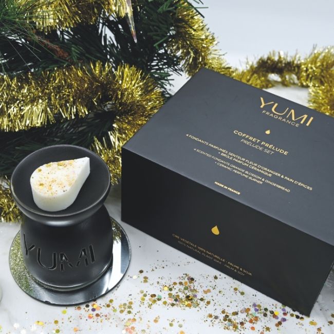 Coffret Prelude 4 fondants parfumés + Brûle parfum YUMI Fragrance