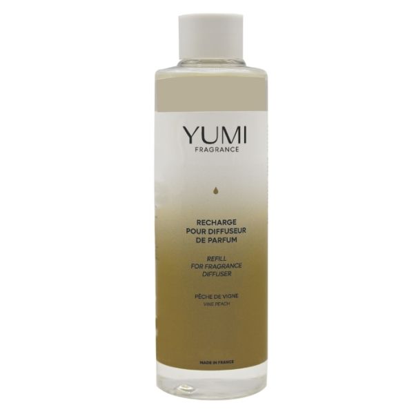 Recharge pour diffuseur de parfum Pêche de Vigne YUMI Fragrance 200ml