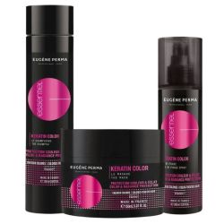 Routine cheveux colorés Keratin Color Essentiel Eugène Perma