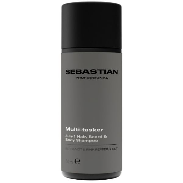 Shampoo 3-in-1 Capelli + corpo + barba Multitasker Sebastian 50ml