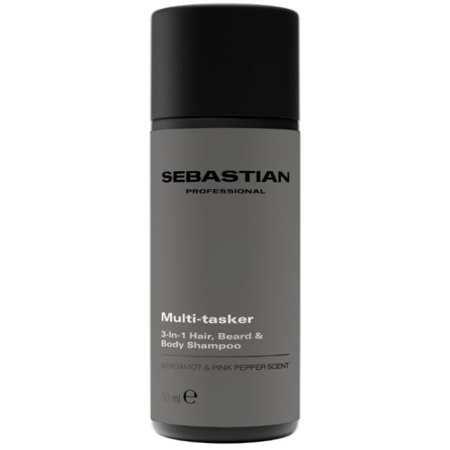 Shampooing 3-en-1 Cheveux + corps + barbe Multitasker Sebastian 50ml