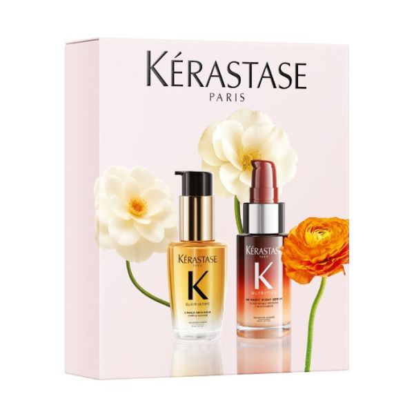 Coffret Duo Mini Héros sérum Elixir Ultime et Nutritive Kérastase