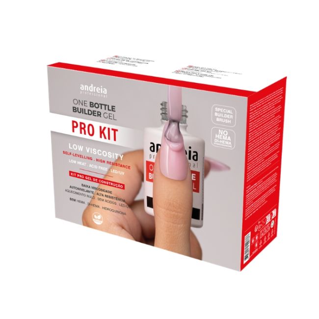 Kit profissional de gel de construção One Bottle Builder Gel Andreia