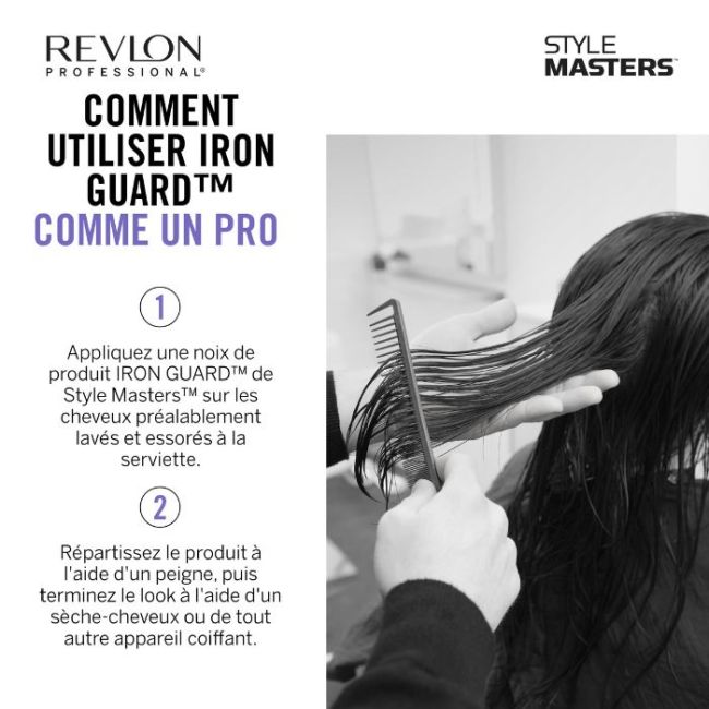 Zachtmakende anti-frizz balsem Iron Guard Style Masters Revlon 150ML