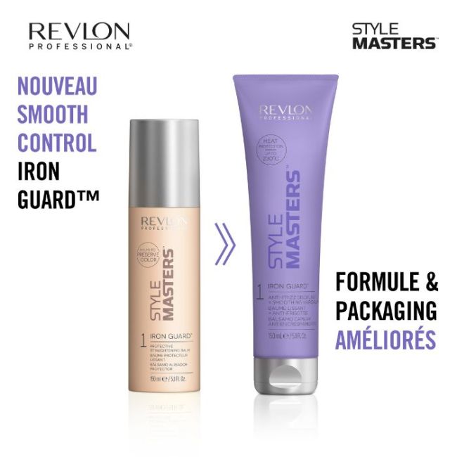 Bálsamo alisador anti-frizz Iron Guard Style Masters Revlon 150ML