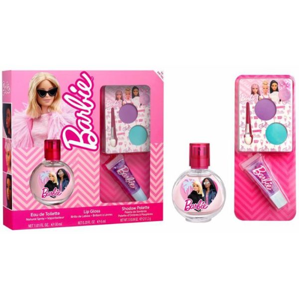 Coffret eau de toilette et maquillage Barbie Mattel