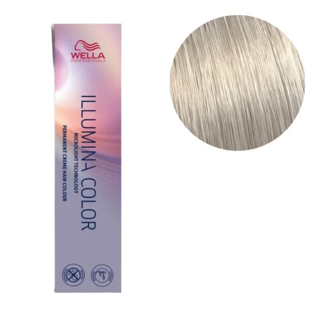 Coloración Illumina Color 10/81 Rubio muy muy claro ceniza perla Wella 60ML