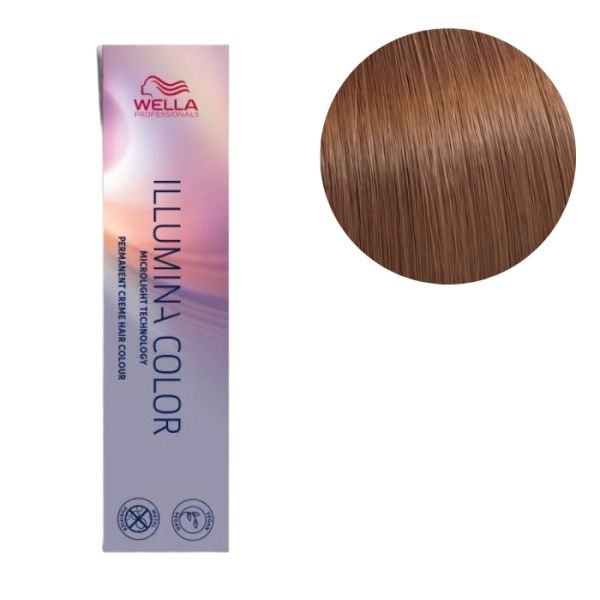 Illumina Color 7/53 Medium Golden Mahogany Blonde Wella 60ML
