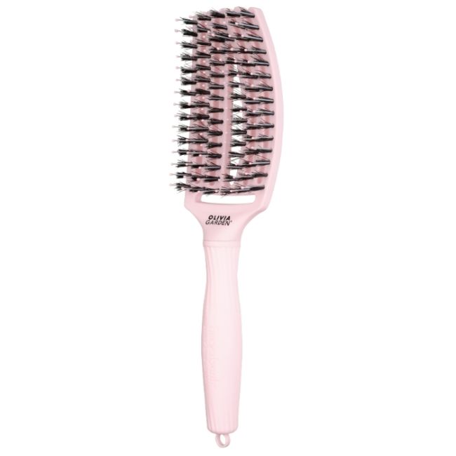 Brosse Fingerbrush Care Iconic Pastel Pink taille M Olivia Garden
