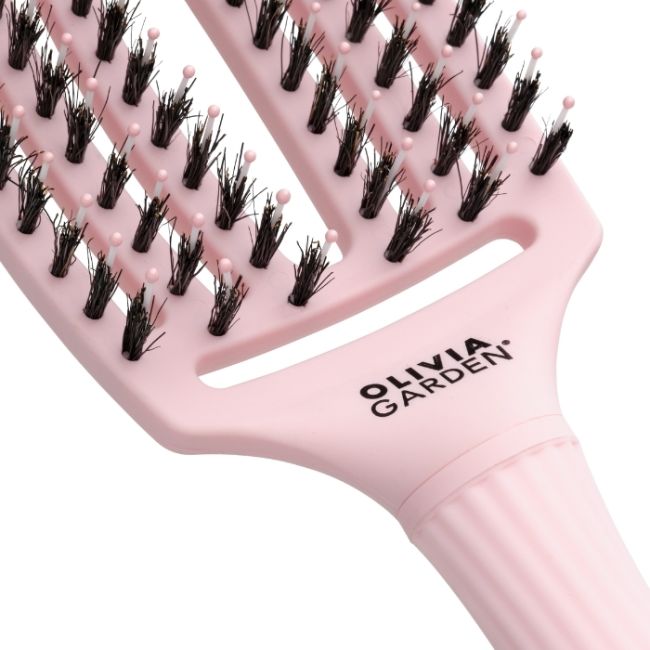 Brosse Fingerbrush Care Iconic Pastel Pink taille M Olivia Garden