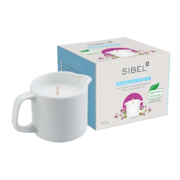 Bougie huile massage Fruit de la Passion Sibel