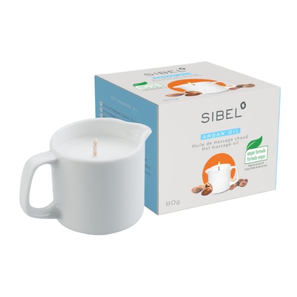 Bougie huile massage Huile D'argan Sibel