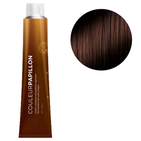 Coloration Couleur Papillon 3.45 Châtain Foncé Cuivré Acajou Coiffance 100ml