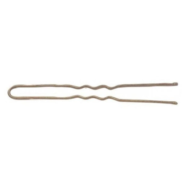 Épingles ondulées brun Sibel 65mm - Tenue discrète, coiffure stylée