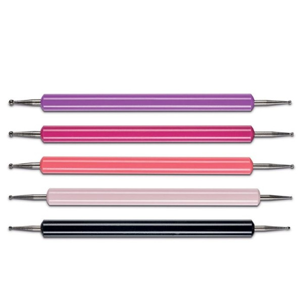 Set de pinceles de puntos Sibel x5 - Uñas creativas y divertidas