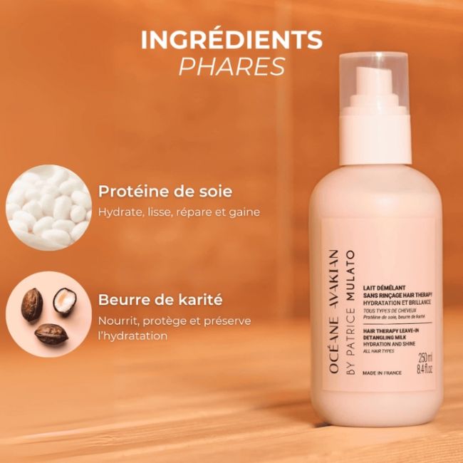 Lait demêlant Hair Therapy Hydratation et Brillance Océane Avakian by Patrice Mulato 250ml