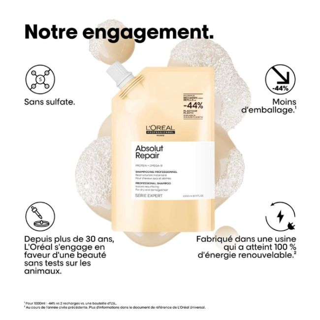 Recharge Shampooing Absolut Repair L'Oréal Professionnel 1L