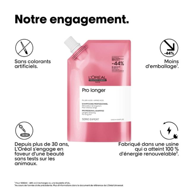 Recharge Shampooing Pro Longer L'Oréal Professionnel 1L