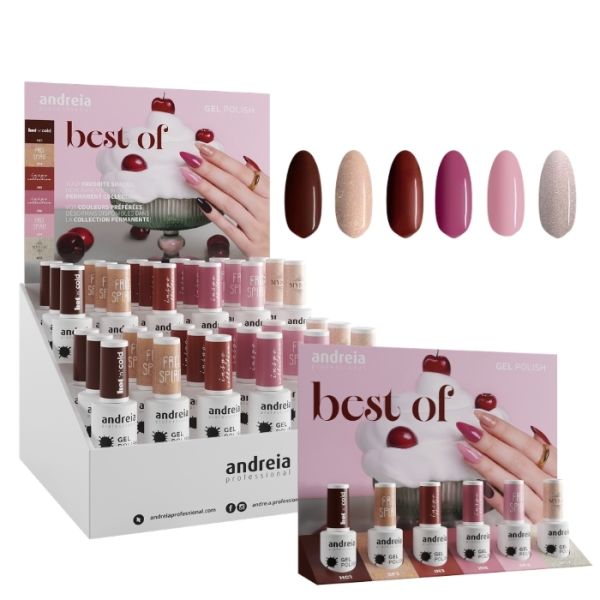 Display 36 pièces Best Of Collection Andreia + display caisse et onglier offerts