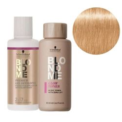 Duo Révélateur et Patine Nuanceur Éclat Doré Léger 9-54 BlondMe Schwarzkopf 2x60ML