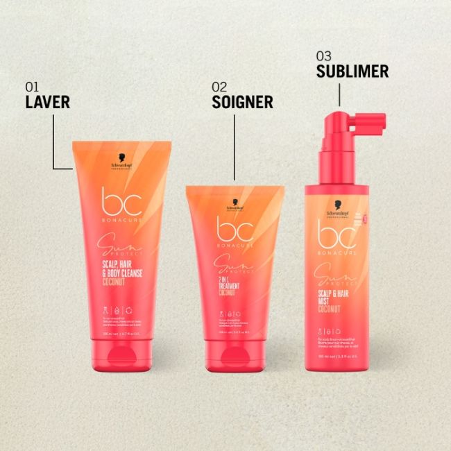 Gel Lavant 3-en-1 Corps, Cheveux ​et Cuir chevelu BC Sun Schwarzkopf 200ml