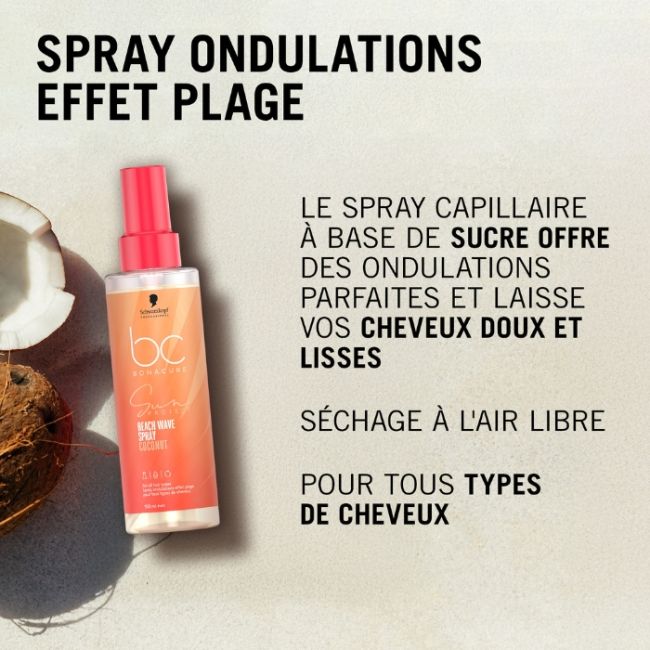 Spray ondulations effet plage BC Sun Schwarzkopf 150ml