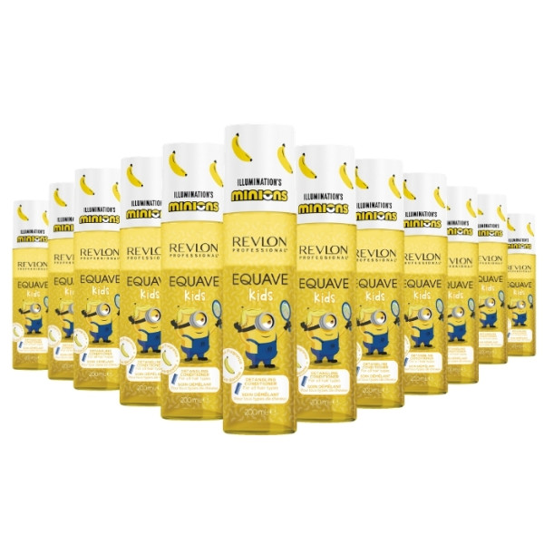 Pack von 12 Kinder-Entwirrungssprays Minions Edition Equave Revlon 200ML - Spaß und Frucht beim Entwirren