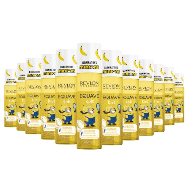 Pack de 12 Sprays desenredantes Kids edición Minions Equave Revlon 200ML - Desenredado Divertido y Frutal