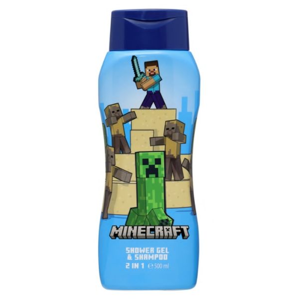 Gel douche et shampooing Minecraft 500ml
