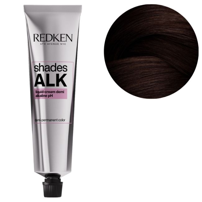 Coloration ton sur ton alcalin sans ammoniaque Shades ALK 3NA Dark Chocolate Redken 60ml