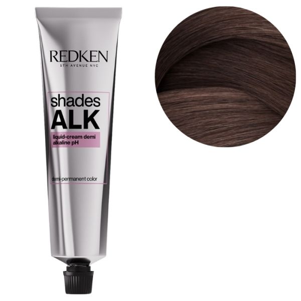 Coloration ton sur ton alcalin sans ammoniaque Shades ALK 5N Walnut Redken 60ml